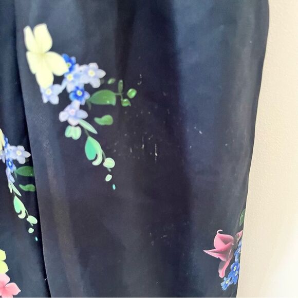 Ted Baker Navy Cosetee Pergola Print Cropped Belted Jumpsuit - Picture 10 of 16